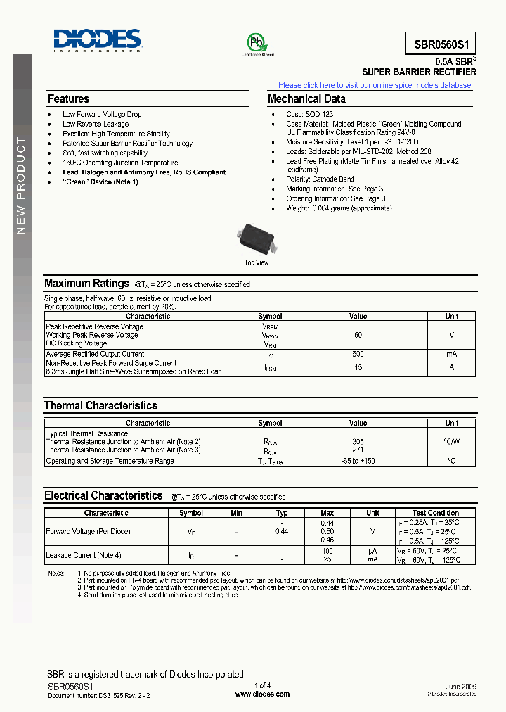 SBR0560S1_8211438.PDF Datasheet