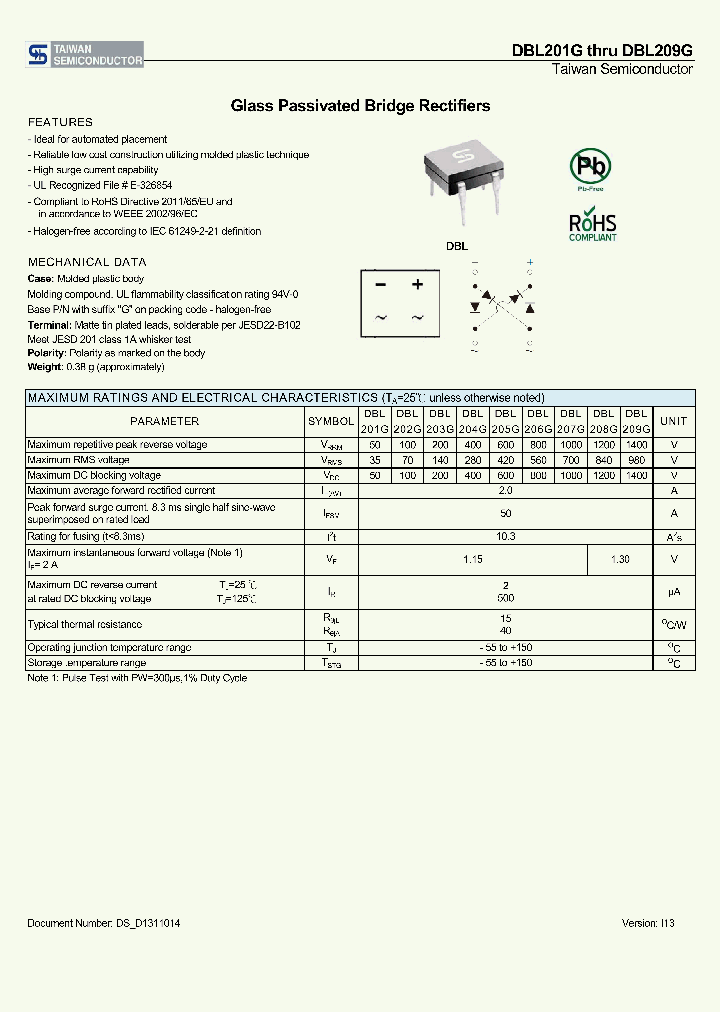 DBL205G_8211483.PDF Datasheet