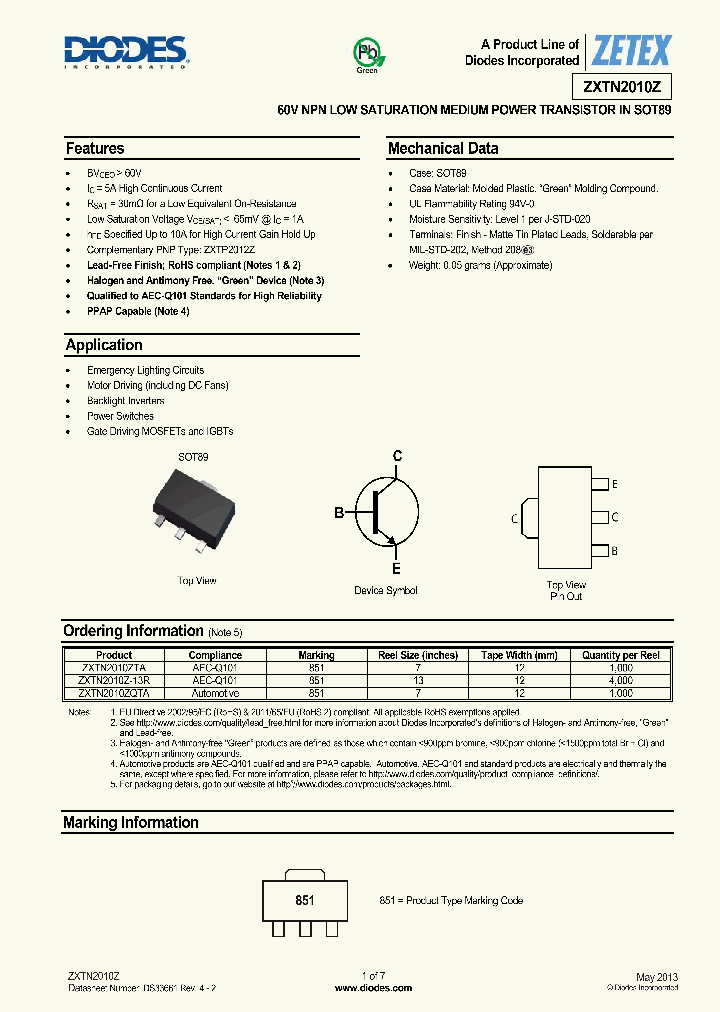 ZXTN2010Z-15_8211747.PDF Datasheet