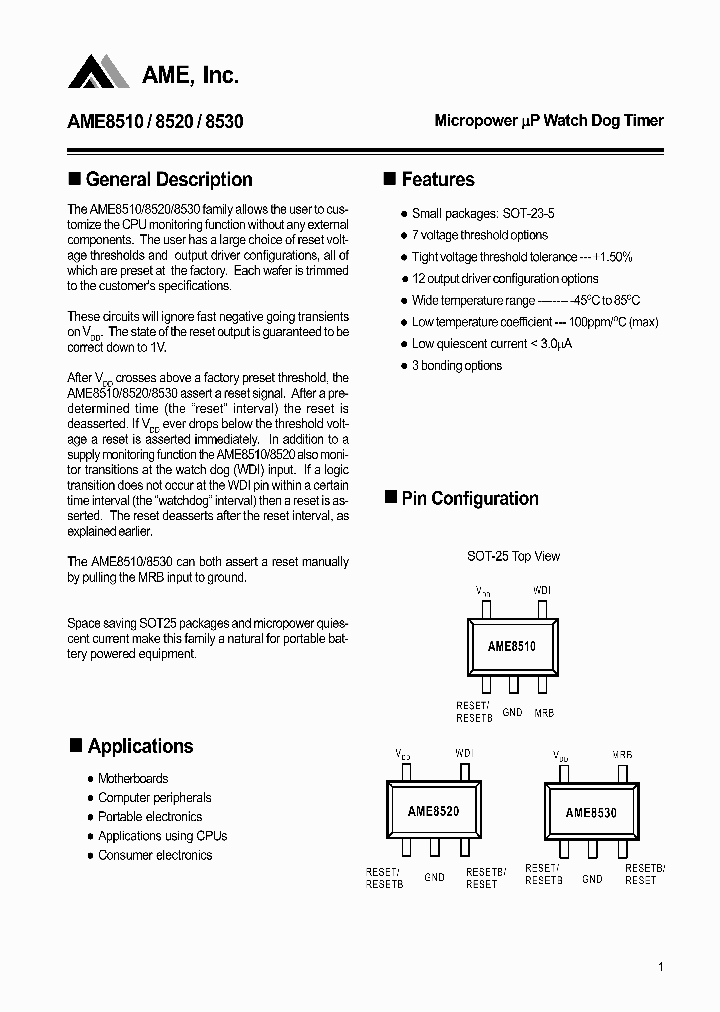AME8510AEEVAFE22_8212414.PDF Datasheet