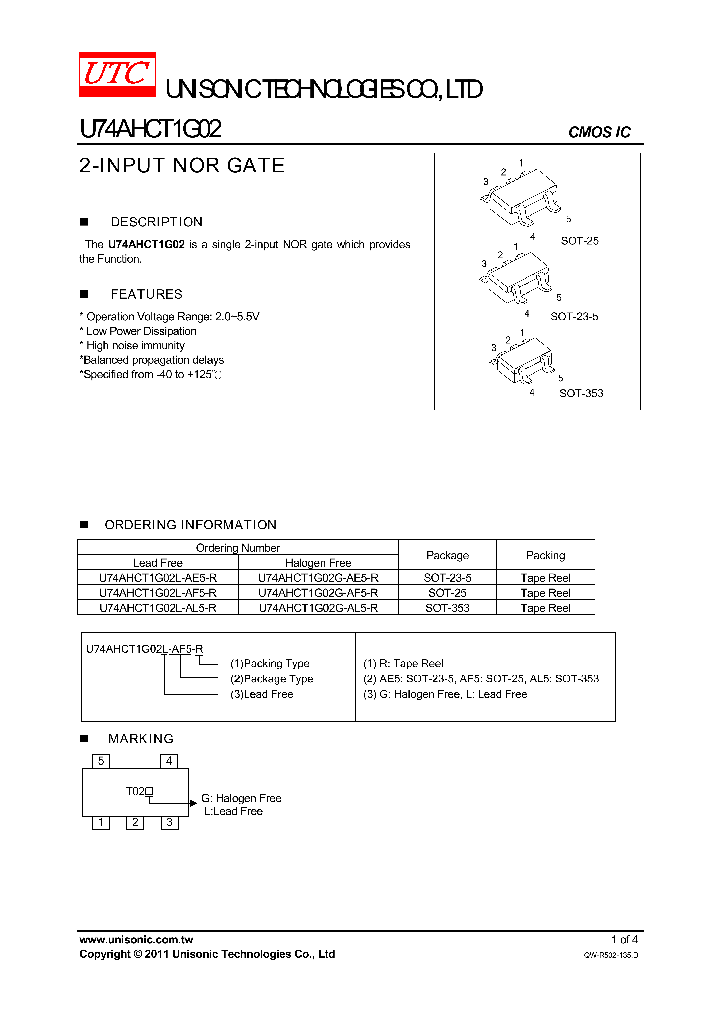 U74AHCT1G02G-AF5-R_8212895.PDF Datasheet