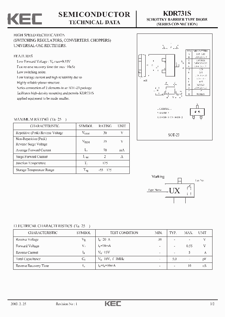 KDR731S-15_8212887.PDF Datasheet
