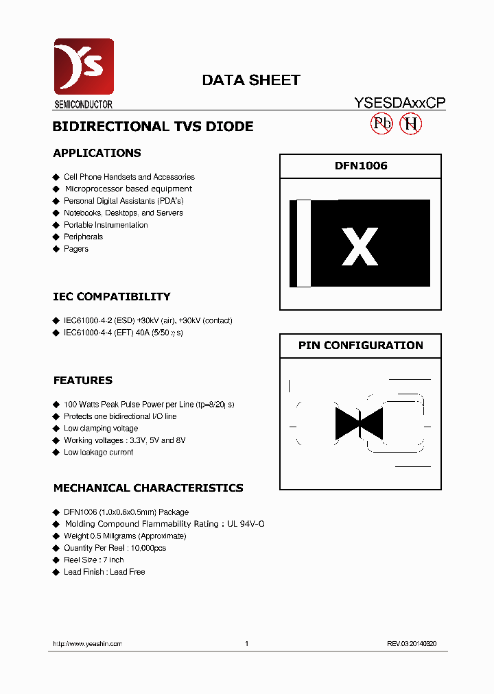 YSESDAXXCP_8212985.PDF Datasheet