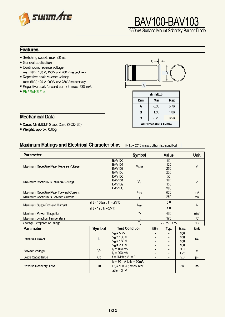 BAV100_8213475.PDF Datasheet