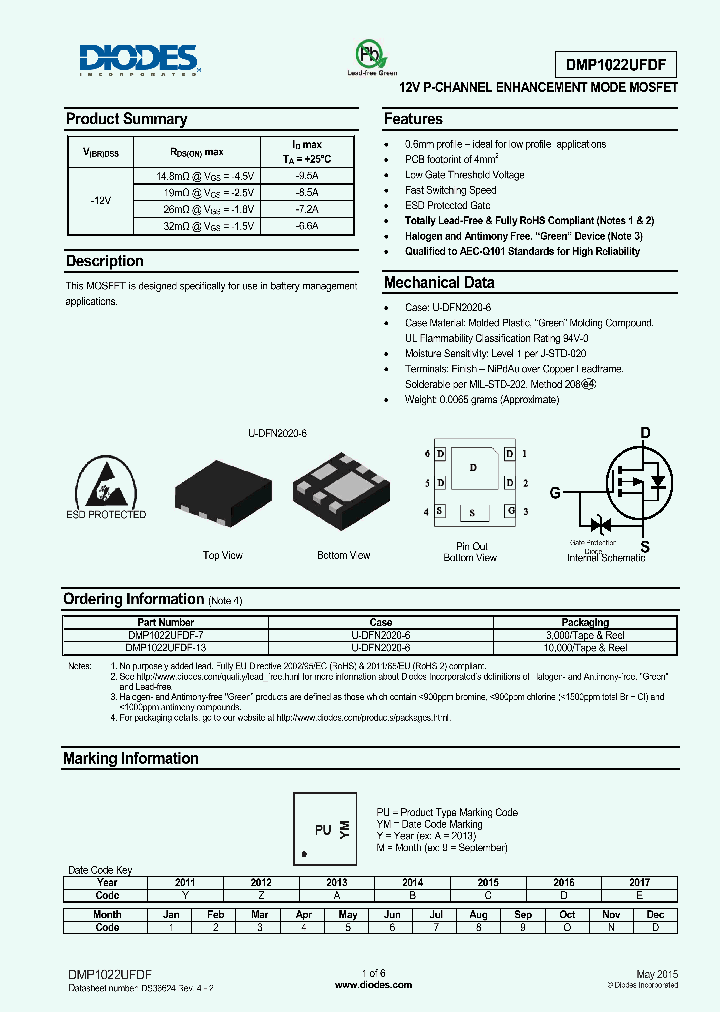 DMP1022UFDF-15_8213787.PDF Datasheet