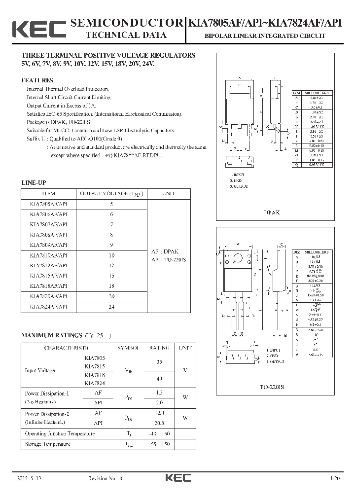 KIA7812API_8214310.PDF Datasheet