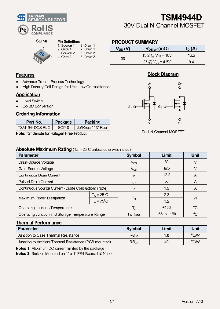 TSM4944DCSRLG_8214483.PDF Datasheet