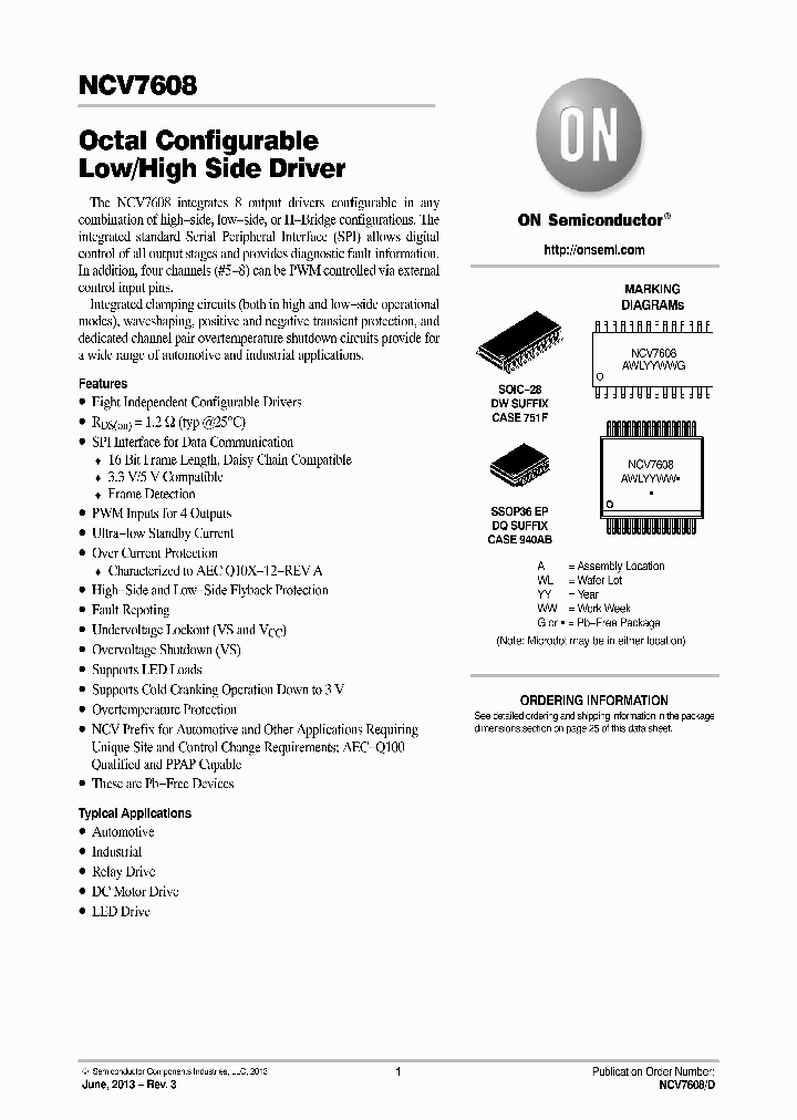 NCV7608DWR2G_8214958.PDF Datasheet