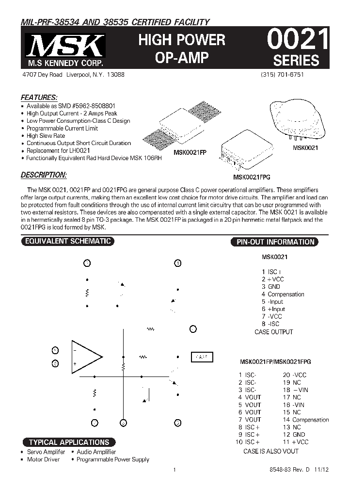 MSK0021FP-15_8215395.PDF Datasheet