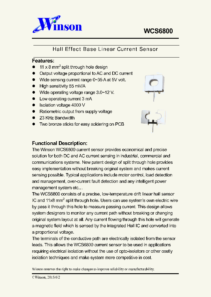 WCS6800_8215455.PDF Datasheet