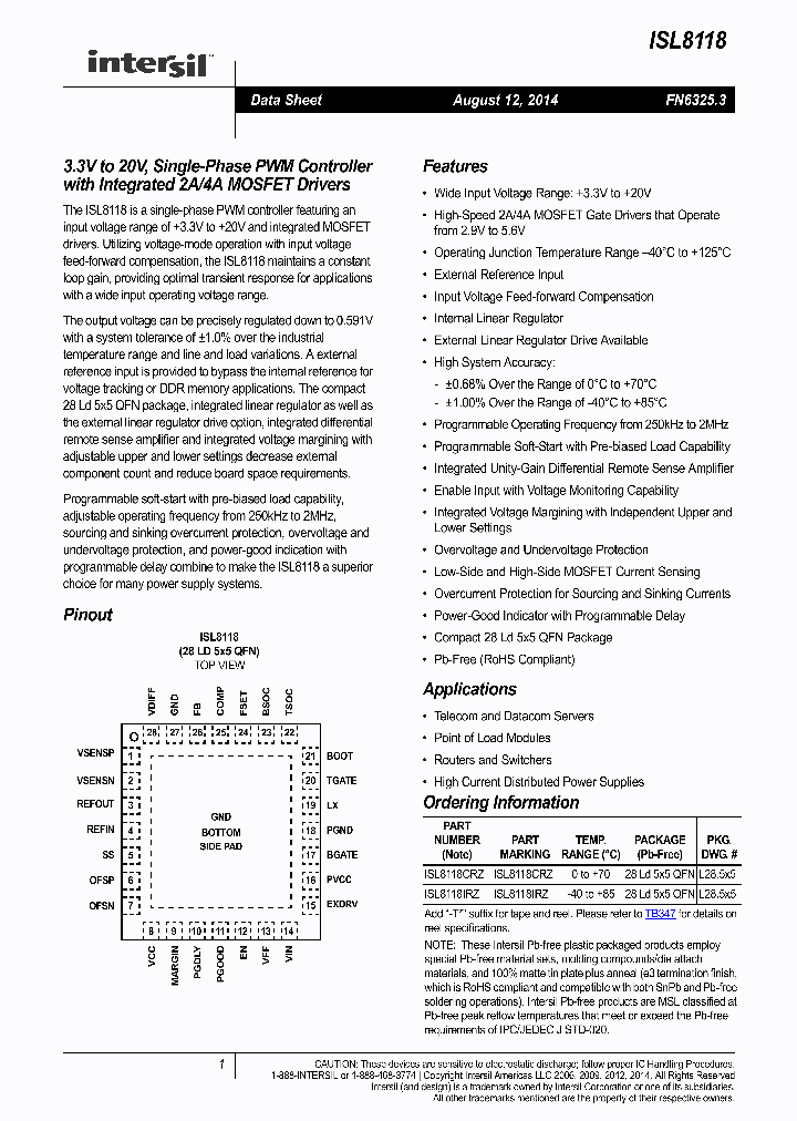 ISL8118_8215452.PDF Datasheet