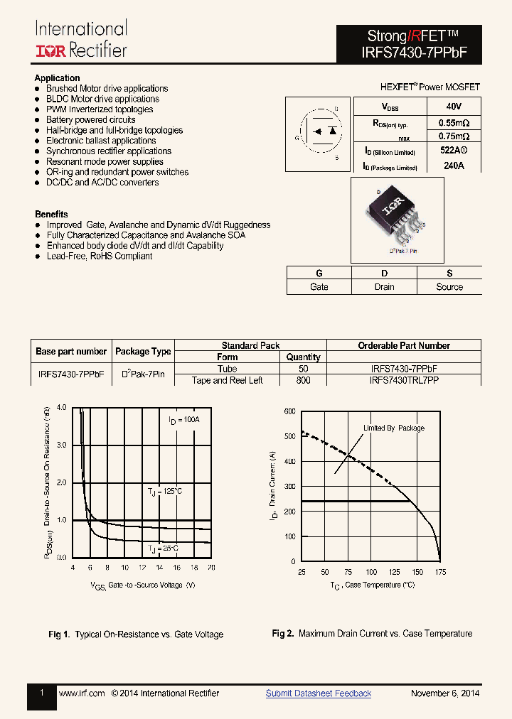 IRFS7430-7PPBF-15_8216193.PDF Datasheet