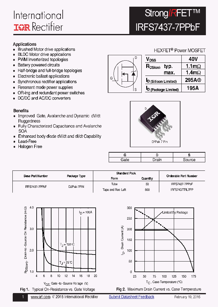 IRFS7437-7PPBF_8216198.PDF Datasheet