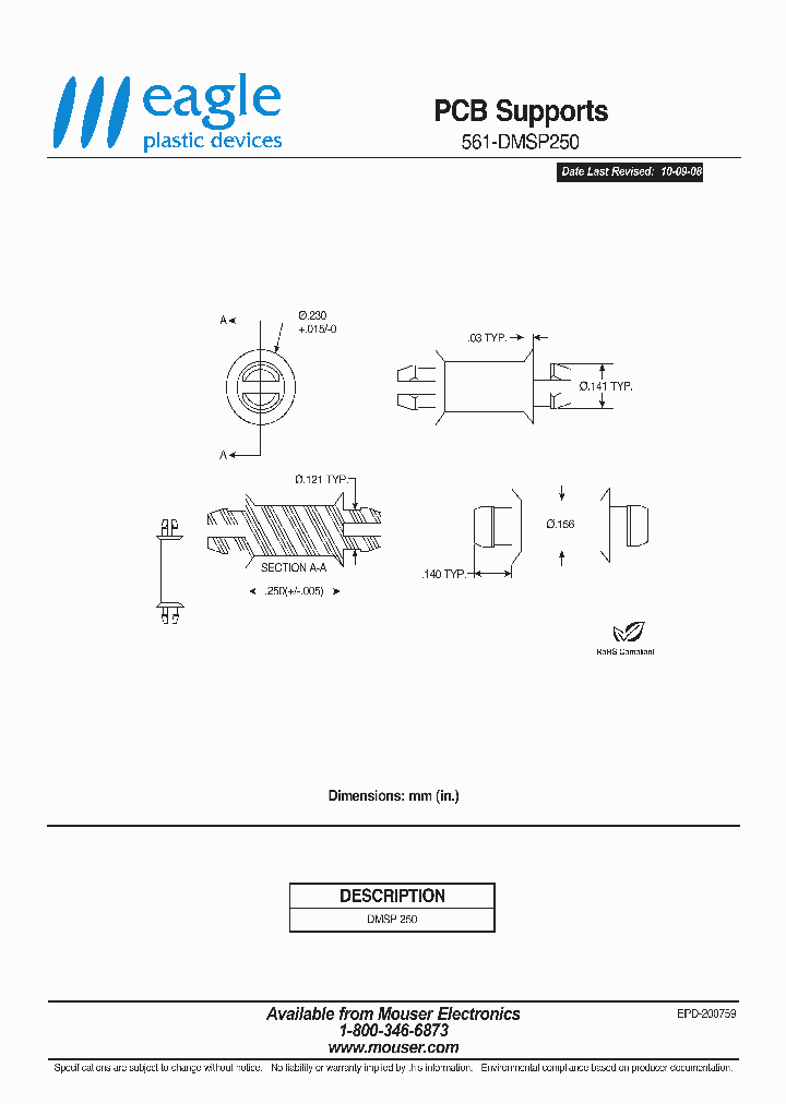 561-DMSP250_8216777.PDF Datasheet