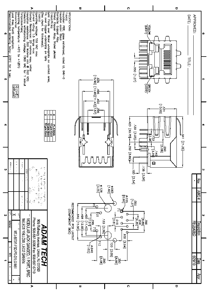 MTJ-88TX1-FSD-PG-D1LG-M81_8218308.PDF Datasheet