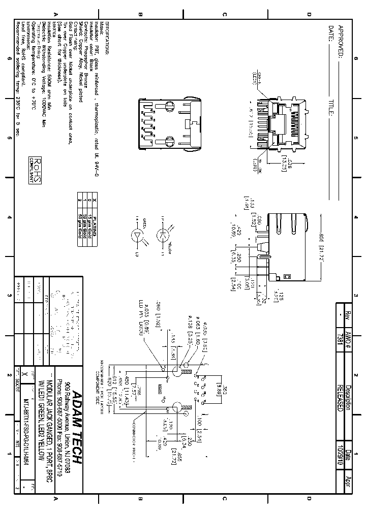 MTJ-88TX1-FSD-PG-D1LH-M64_8218310.PDF Datasheet
