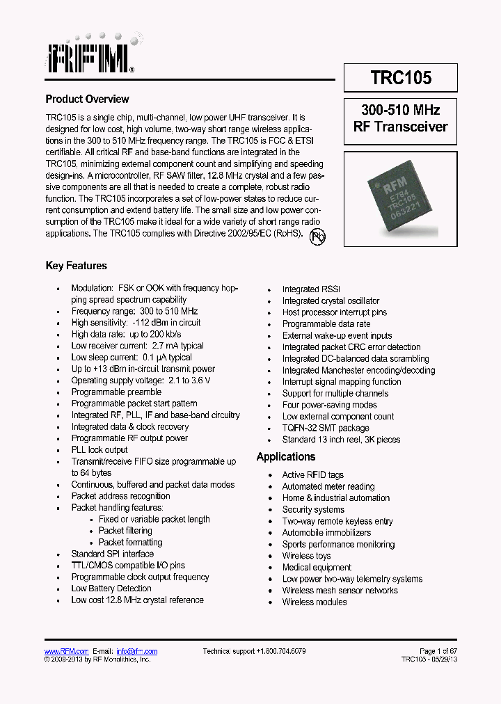 TRC105_8218818.PDF Datasheet