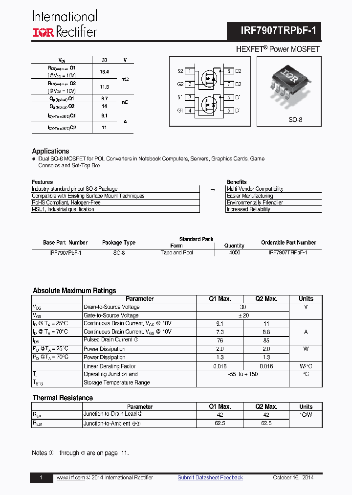 IRF7907PBF-1_8219292.PDF Datasheet