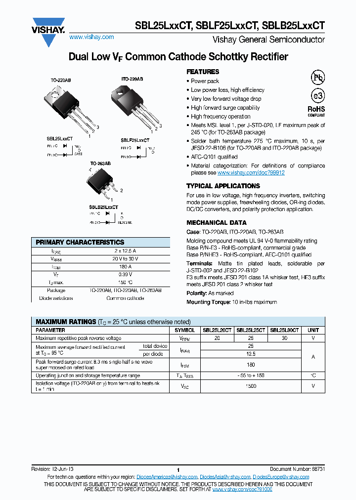 SBL25L30CT_8219298.PDF Datasheet