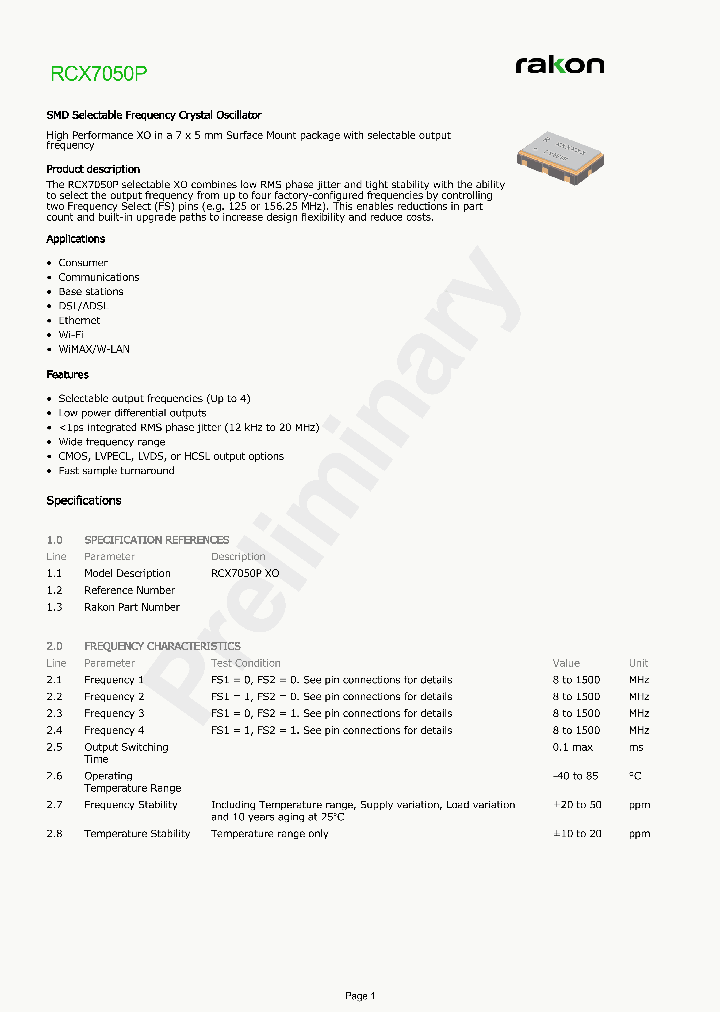 RCX7050P_8219351.PDF Datasheet