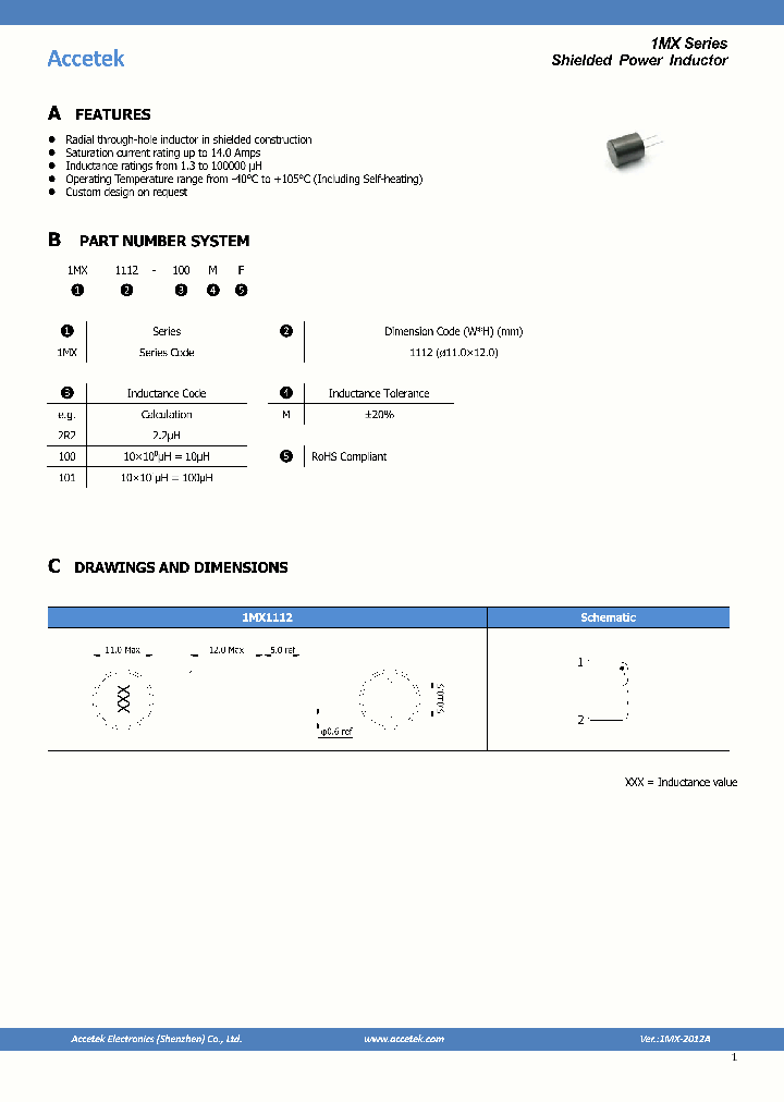 1MX1112-101MF_8219504.PDF Datasheet