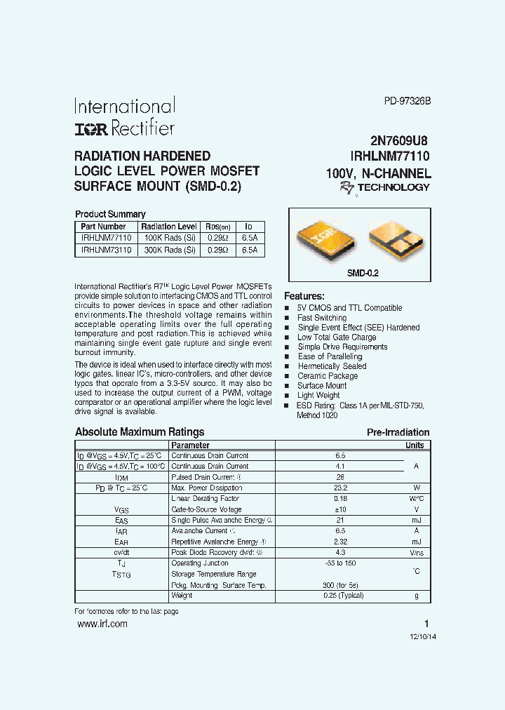 IRHLNM77110_8220181.PDF Datasheet