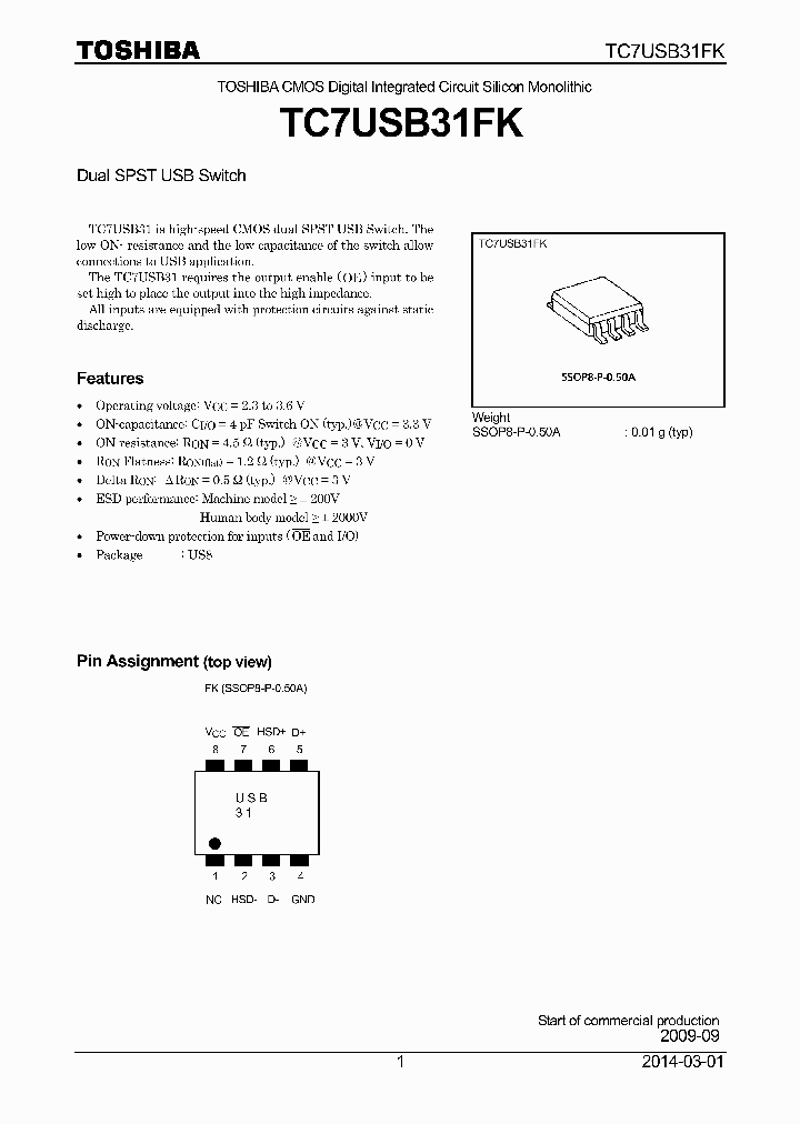 TC7USB31FK_8220356.PDF Datasheet