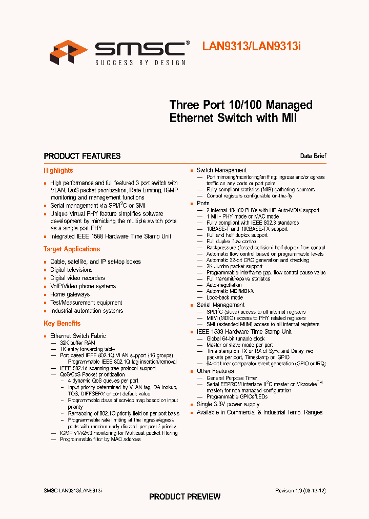 LAN9313_8220666.PDF Datasheet