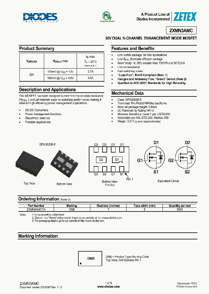 ZXMN3AMC_8220865.PDF Datasheet