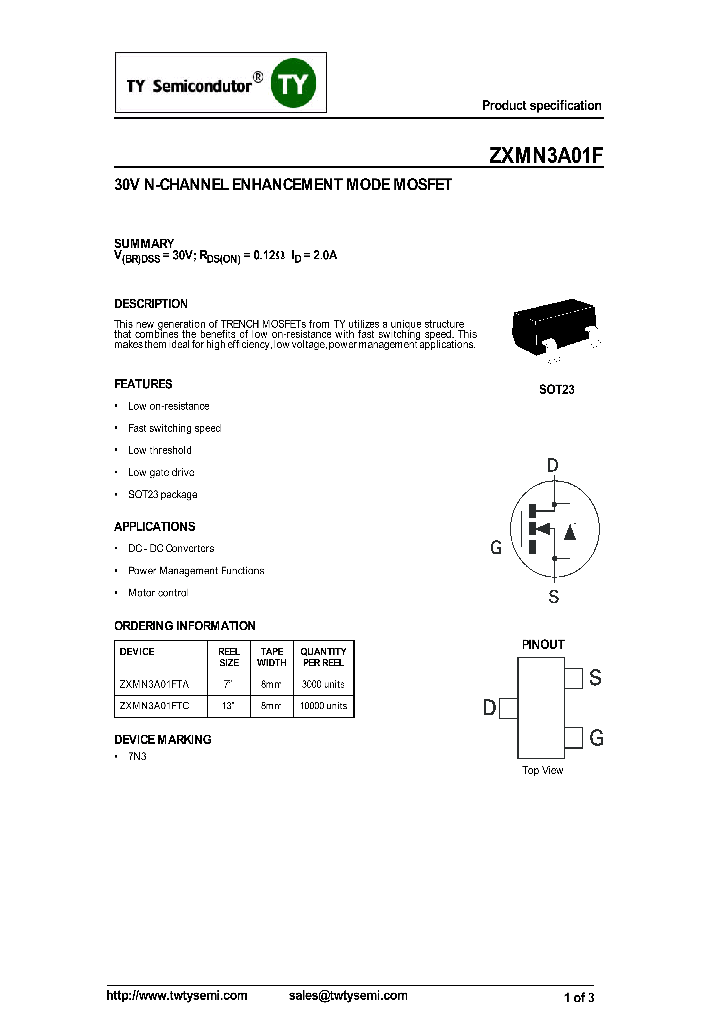 ZXMN3A01FTA_8220847.PDF Datasheet