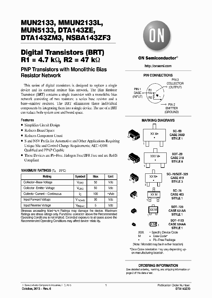 NSVMMUN2133LT1G_8221032.PDF Datasheet