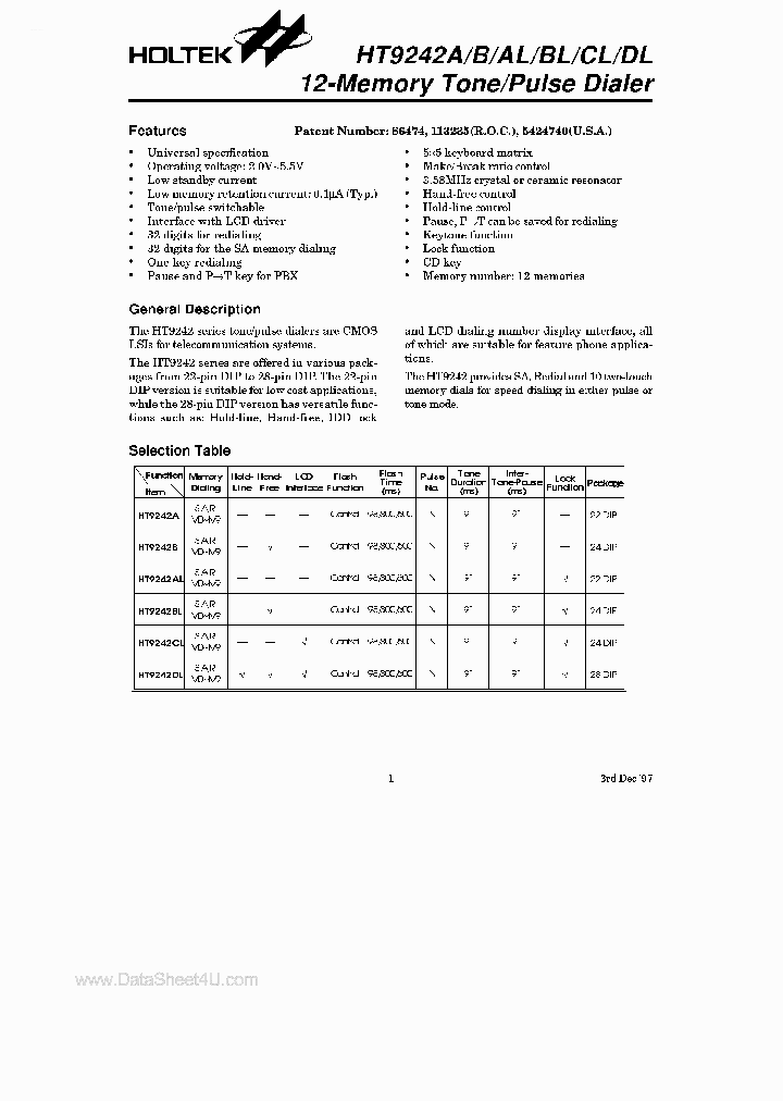 HT9242_7831082.PDF Datasheet