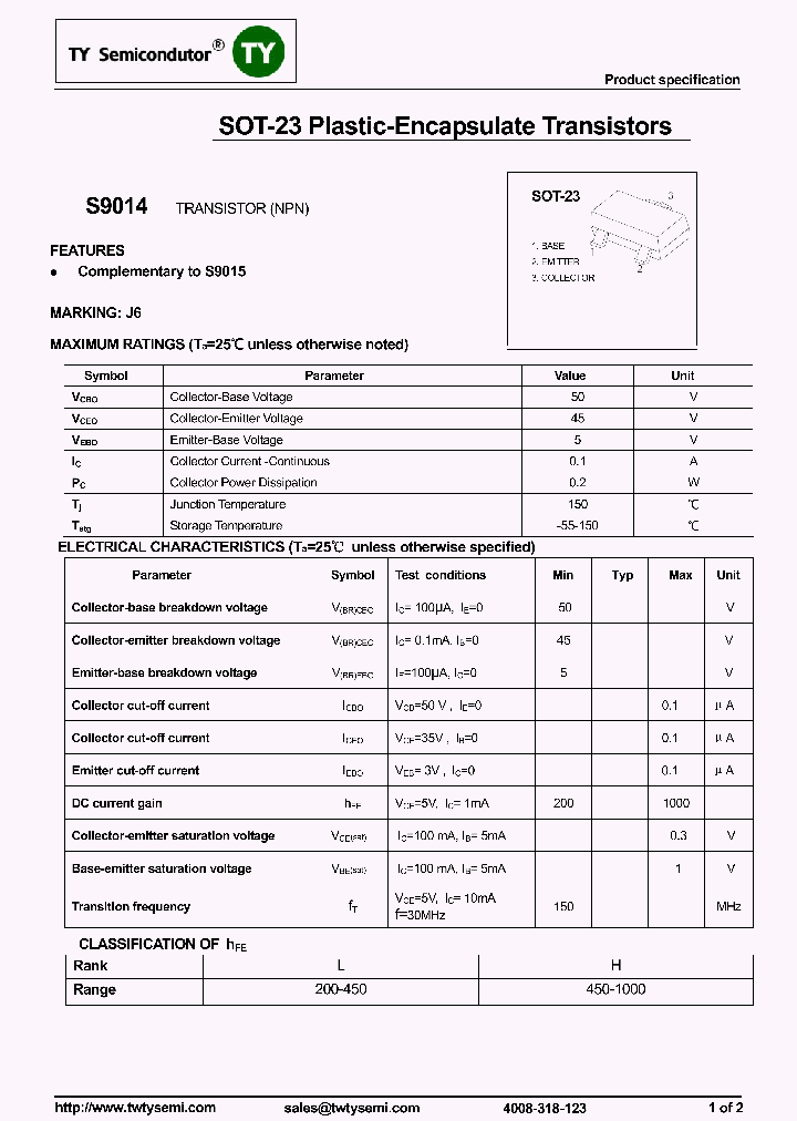 S9014_8221329.PDF Datasheet
