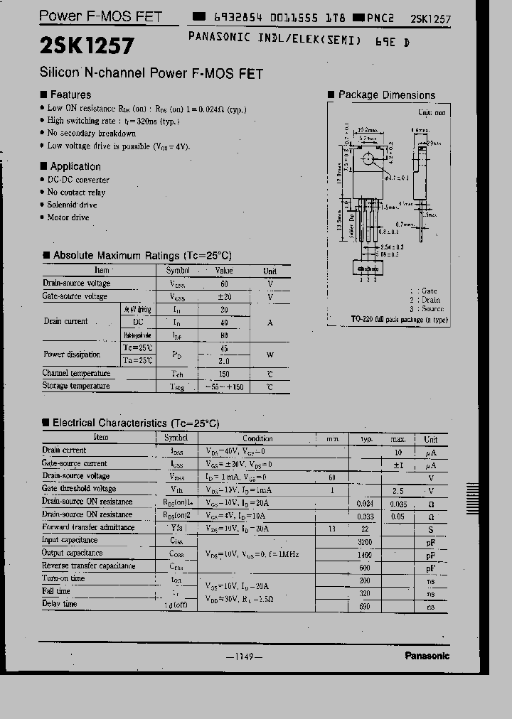 2SK1257_8221769.PDF Datasheet