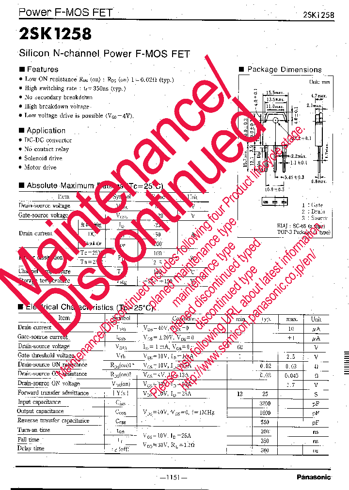 2SK1258_8221770.PDF Datasheet