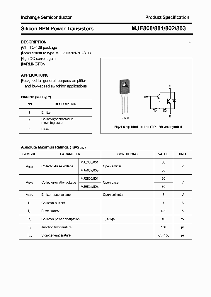 MJE802_8221785.PDF Datasheet