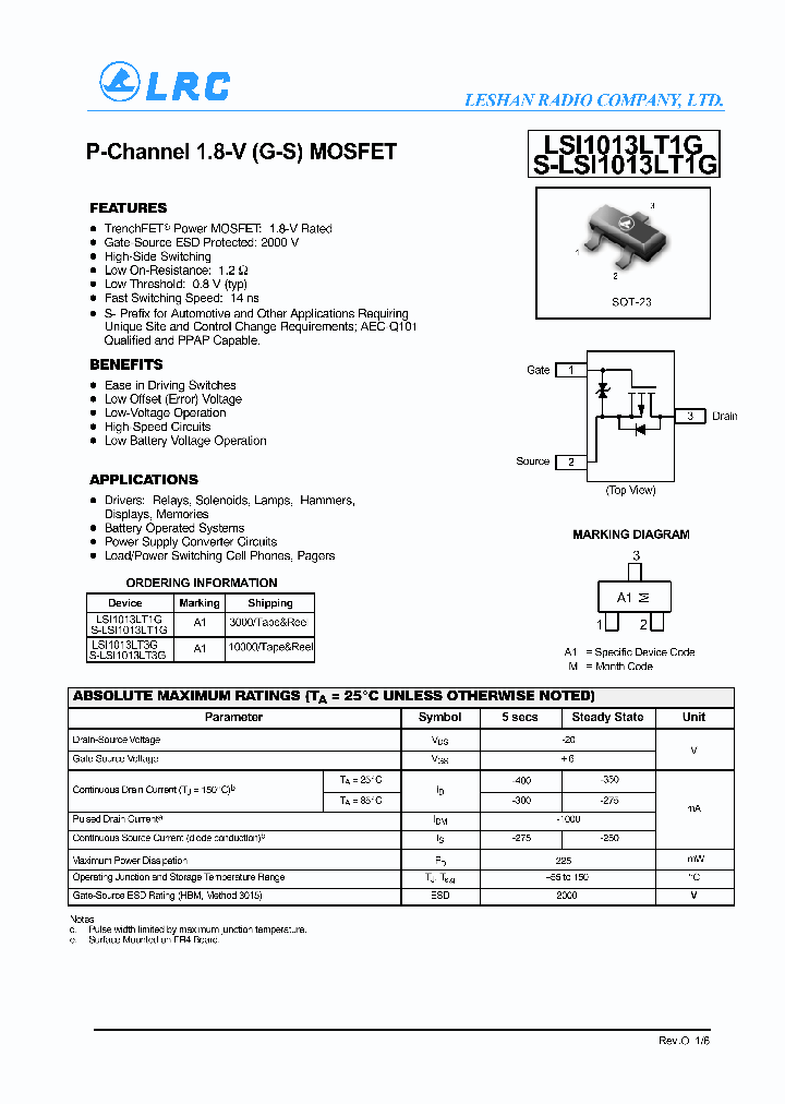 LSI1013LT1G_8221835.PDF Datasheet