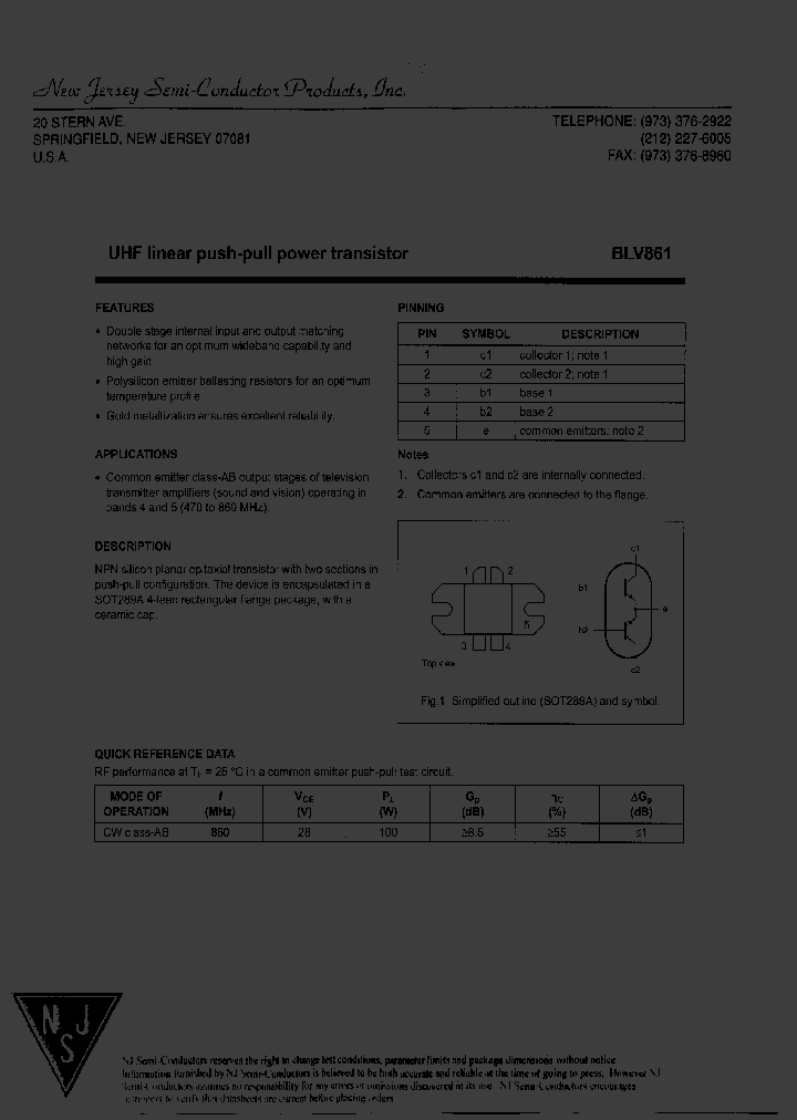 BLV861_8221812.PDF Datasheet