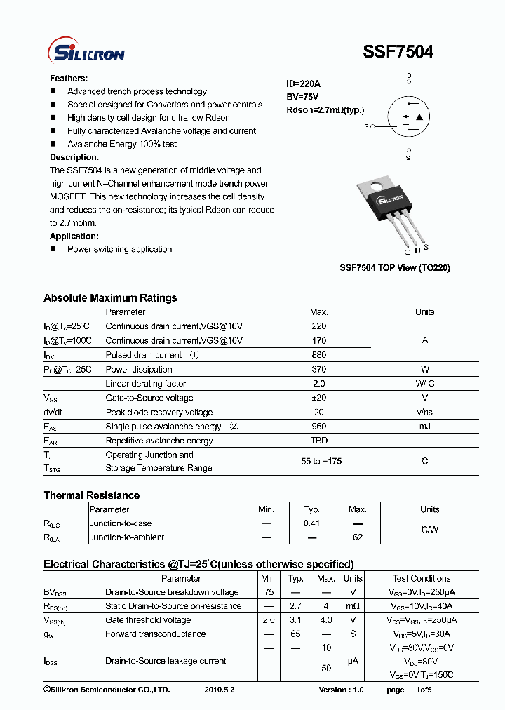 SSF7504_8222034.PDF Datasheet