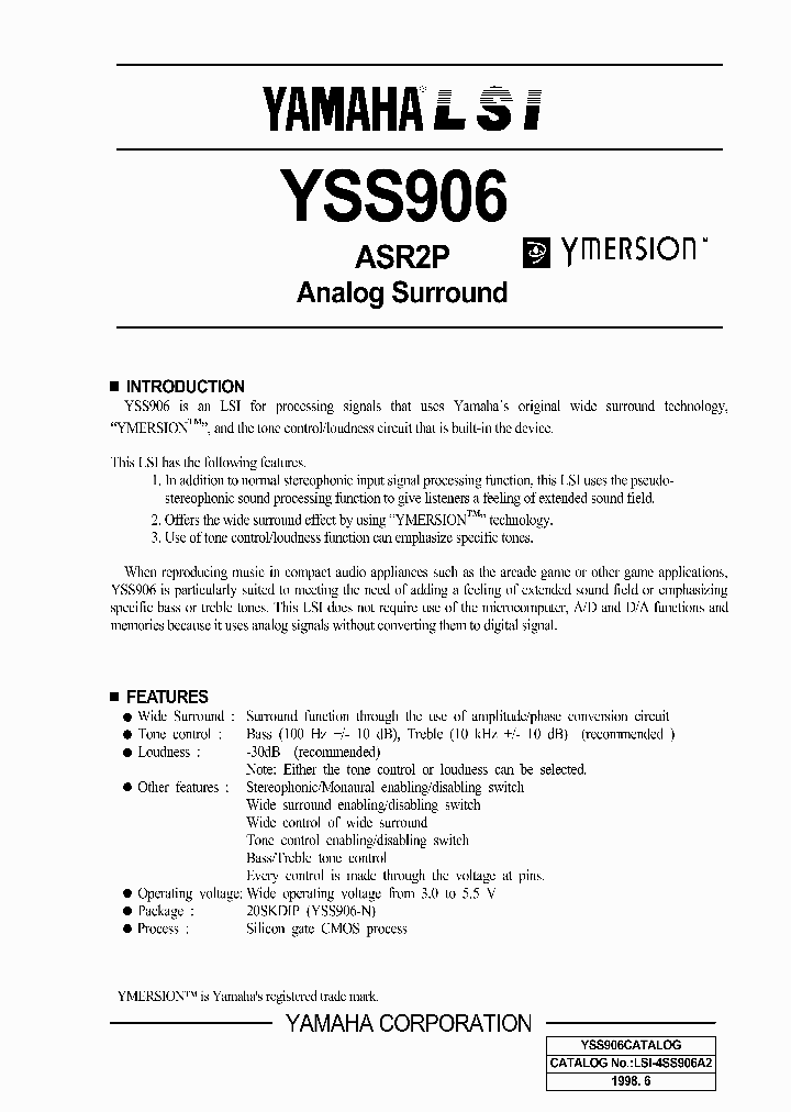 YSS906-N_8222493.PDF Datasheet