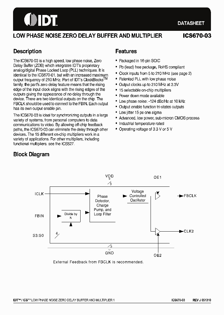 ICS670-03_8222645.PDF Datasheet