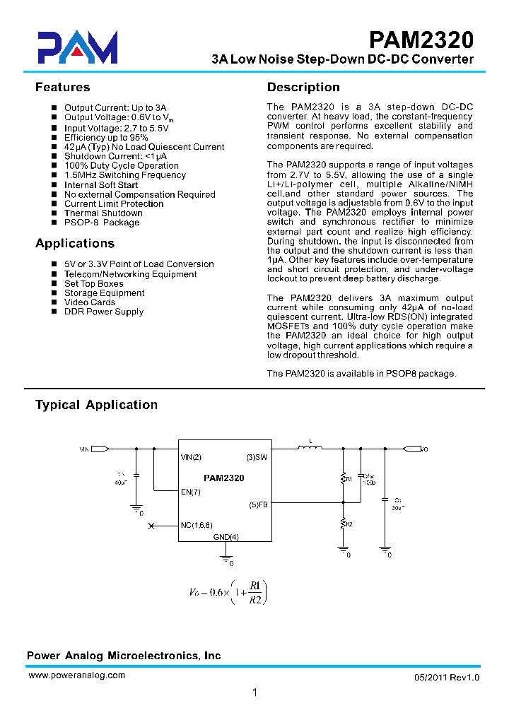 PAM2320BECADJR_8222775.PDF Datasheet