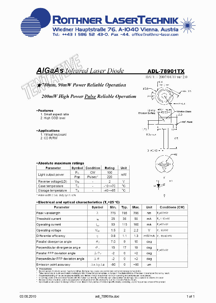 ADL-78901TX_8222922.PDF Datasheet