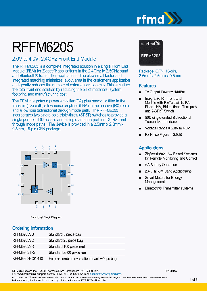 RFFM6205_8222820.PDF Datasheet