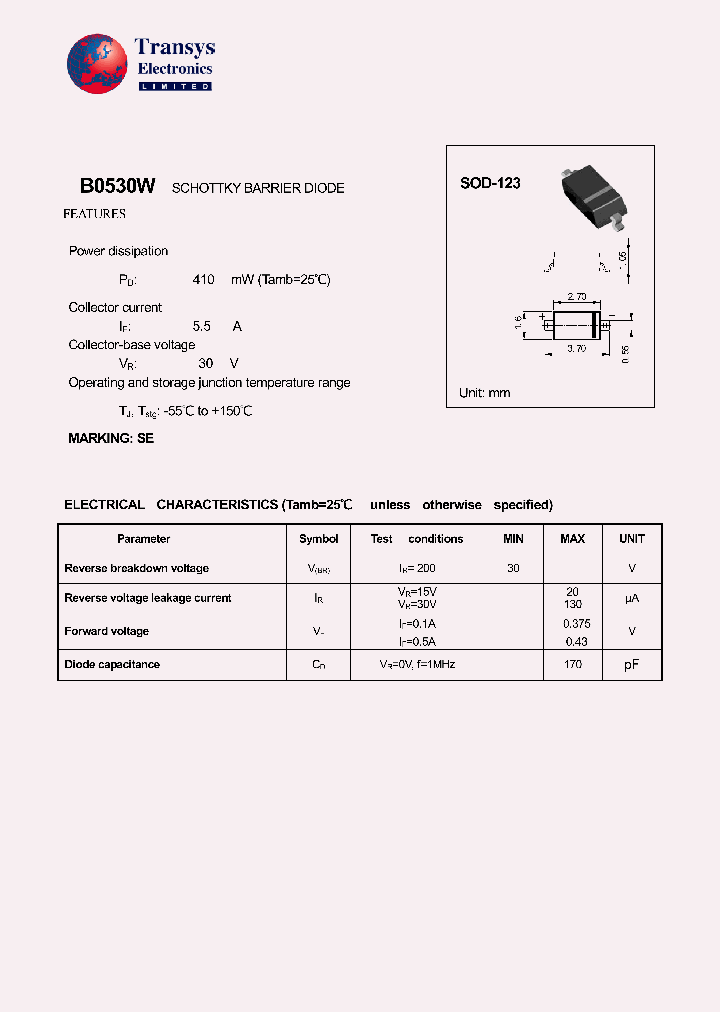 B0530W_8222934.PDF Datasheet