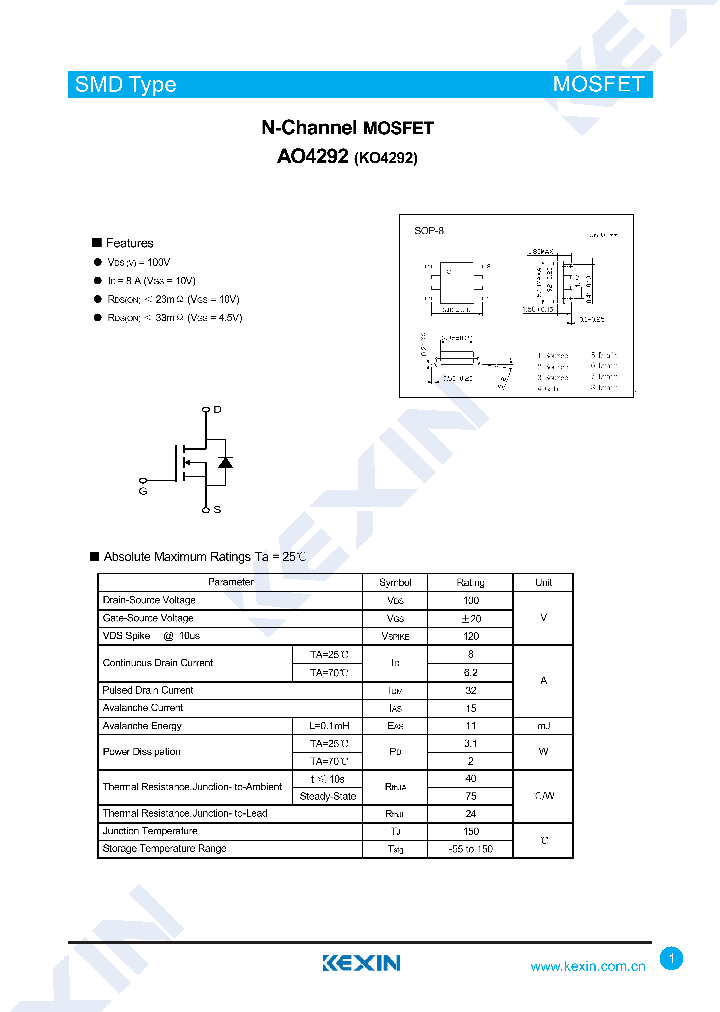 AO4292_8222889.PDF Datasheet