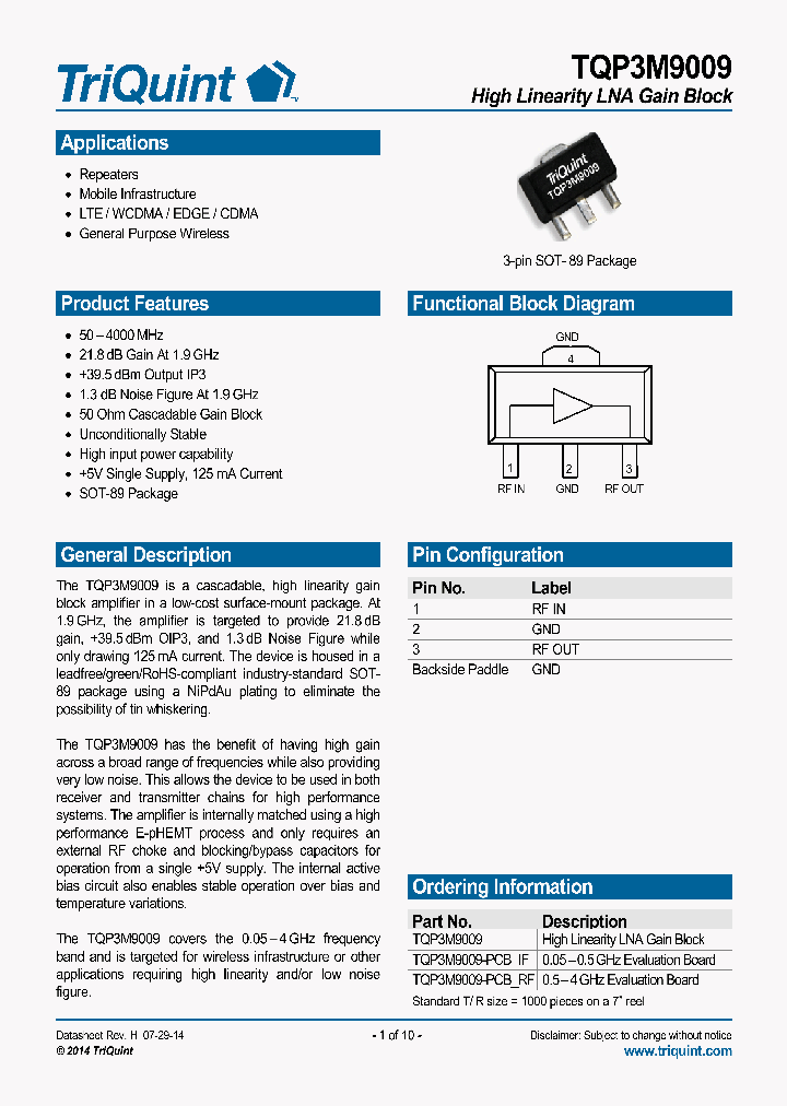 TQP3M9009-PCB-RF_8223539.PDF Datasheet