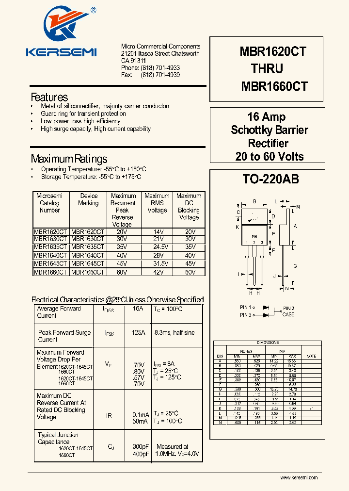 MBR1630CT_8223712.PDF Datasheet