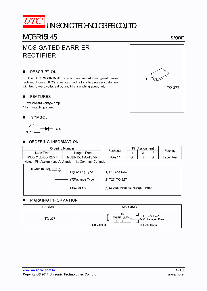 MGBR15L45G-T27-R_8223683.PDF Datasheet