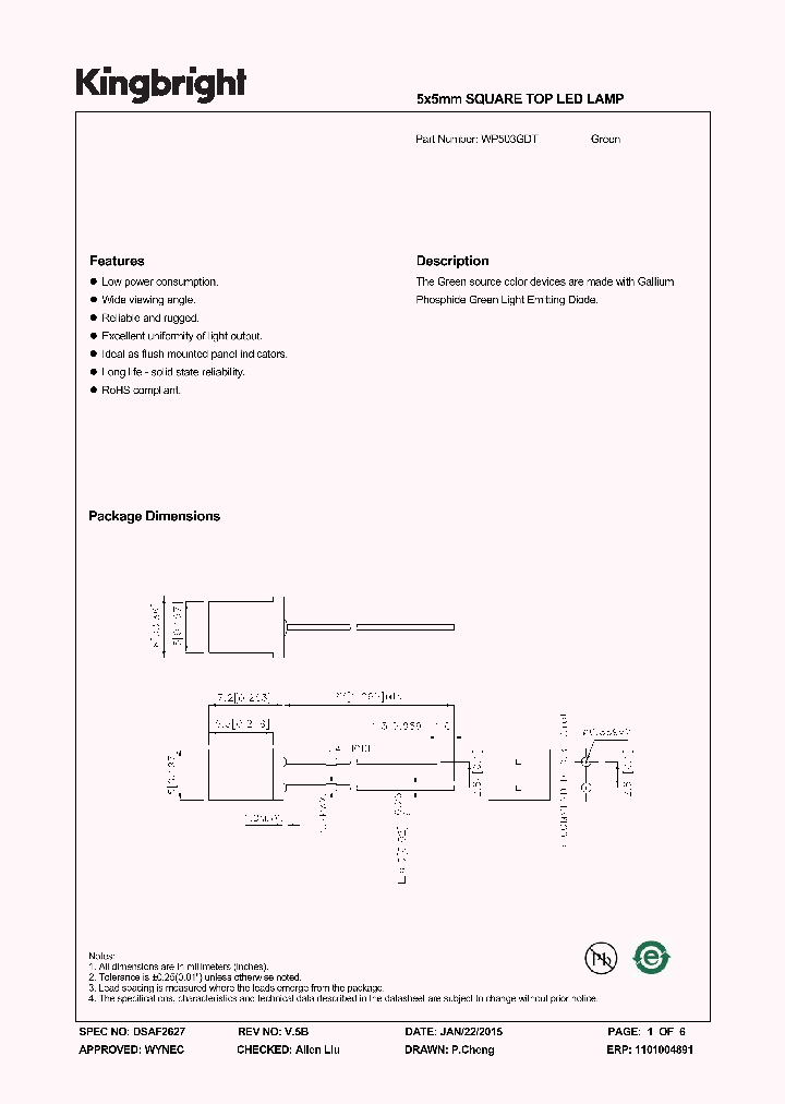 WP503GDT-15_8224260.PDF Datasheet